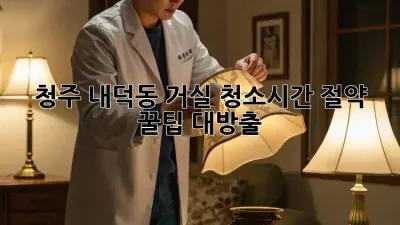 청주 내덕동 거실 청소✨시간 절약 꿀팁🍯 대방출!